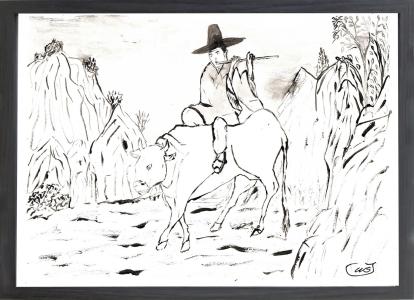 Le joueur de flute, de Marie Pelegrin The Art Cycle