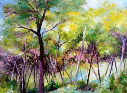 The pine forest below the mountain, de Xi Chen The Art Cycle