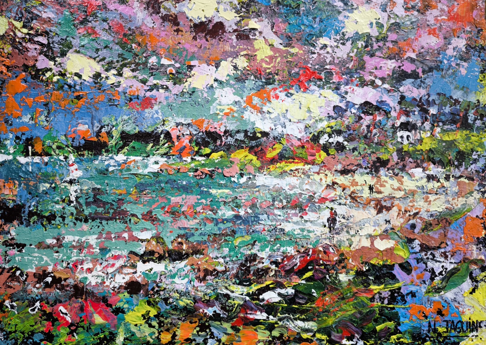 Le bonheur bleu 4, de Nathalie Jaguin The Art Cycle