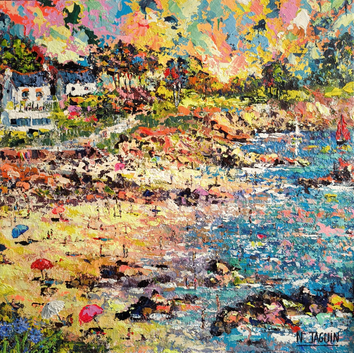 Le bonheur bleu 11, de Nathalie Jaguin The Art Cycle