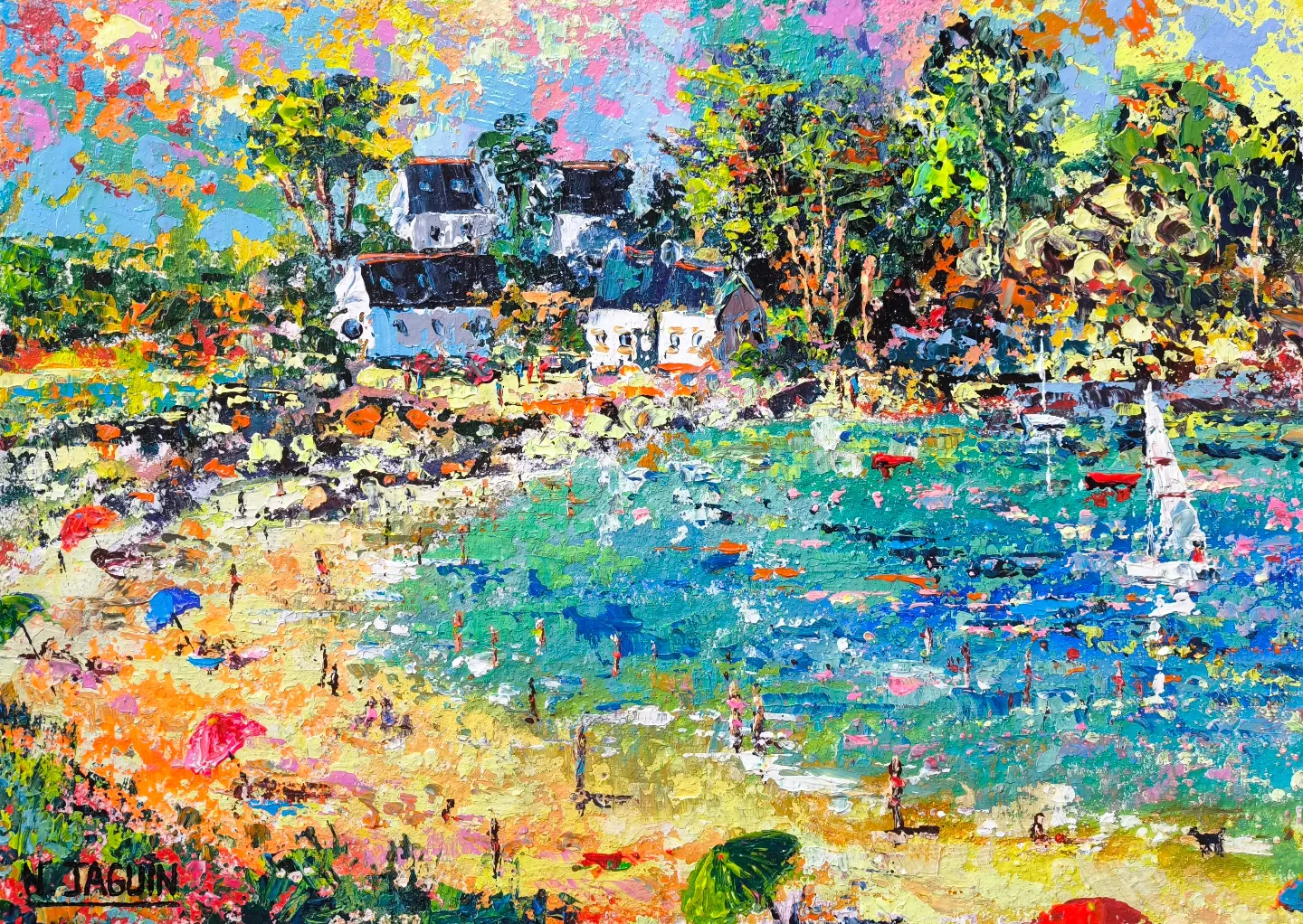 Le bonheur bleu 8, de Nathalie Jaguin The Art Cycle
