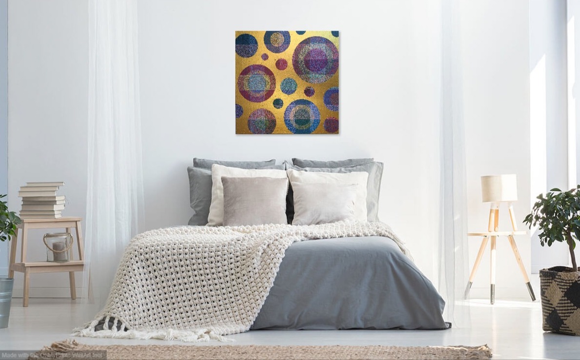 nathalieremondcallabat rondsrayesdanscarredore peinture abstrait theartcycle photo_situation.jpg The Art Cycle