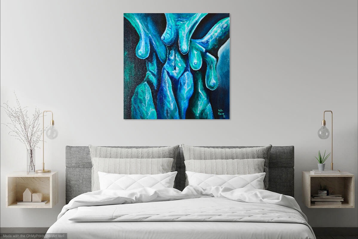 nellafauve 3gracesenbleu peinture nu theartcycle photo_situation.jpg The Art Cycle