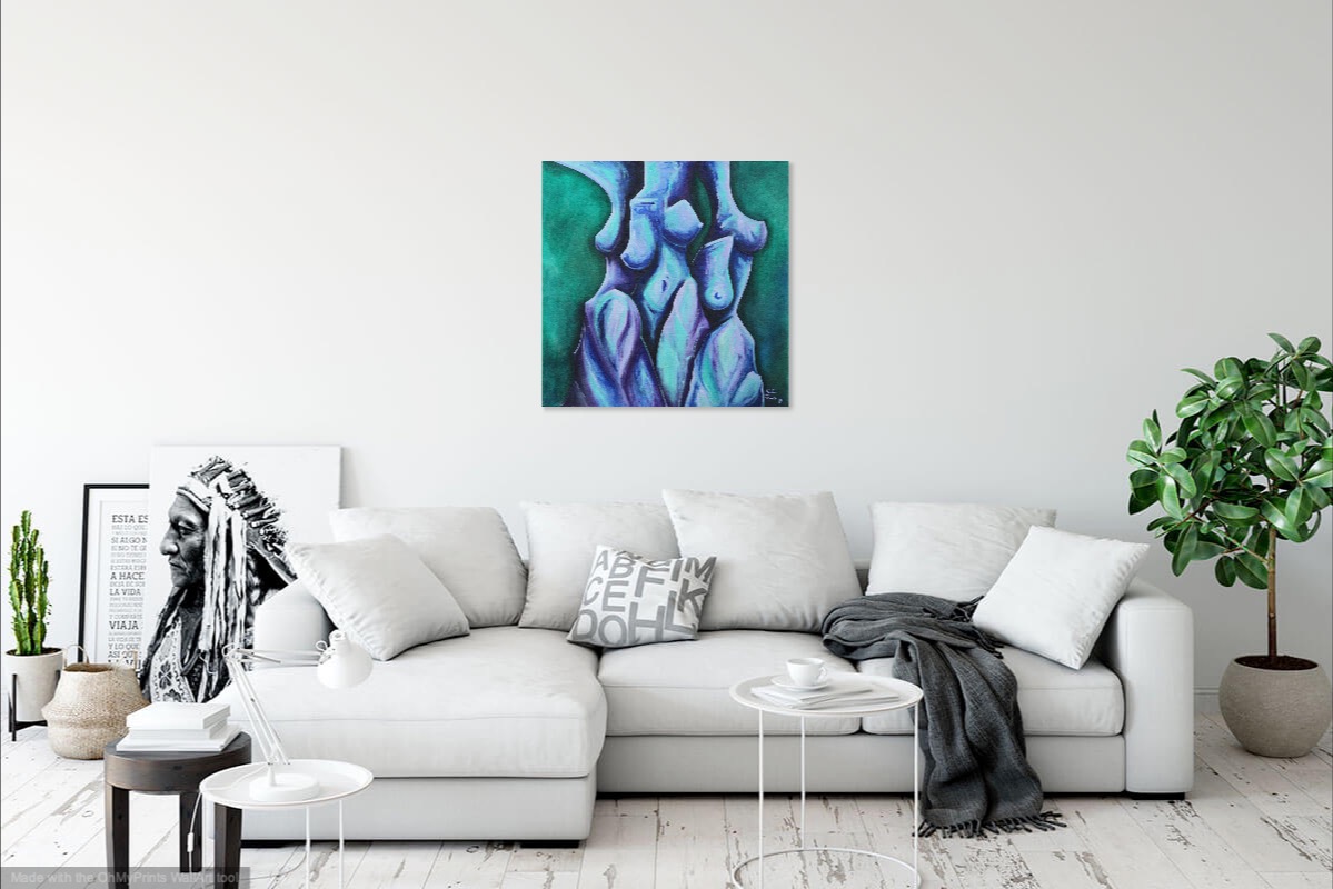 nellafauve 3gracesenvert peinture nu theartcycle photo_situation.jpg The Art Cycle
