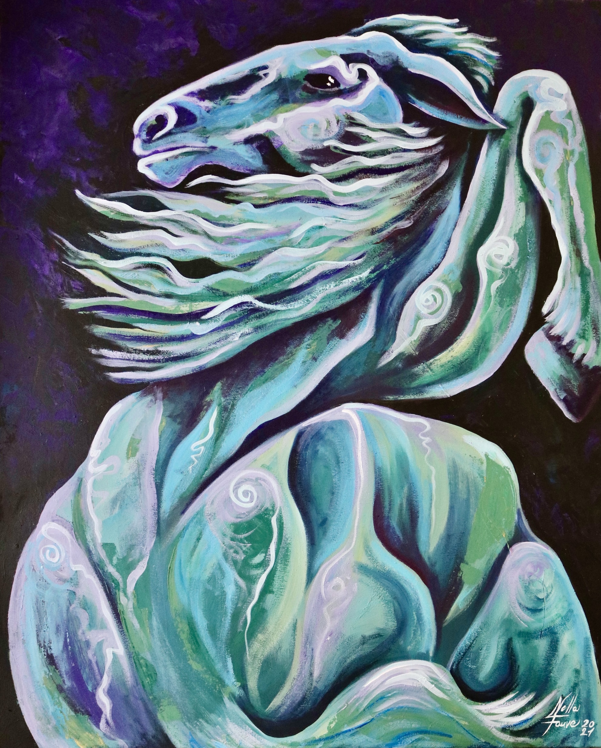 Cheval dans le regard de l homme, de Nella Fauve The Art Cycle