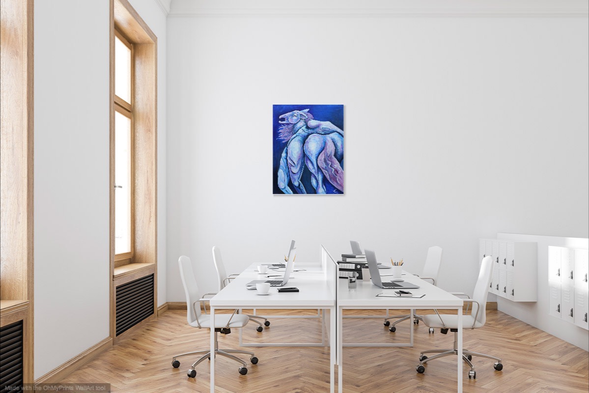 nellafauve lamazonedormante peinture abstraitanimaux theartcycle photo_situation.jpg The Art Cycle