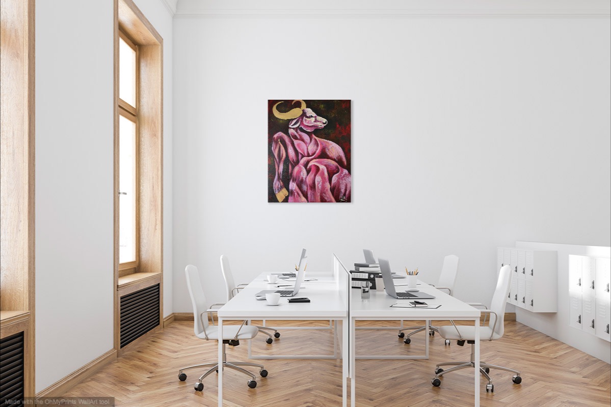 nellafauve taureaudansleregardedelhomme peinture abstraitanimaux theartcycle photo_situation.jpg The Art Cycle