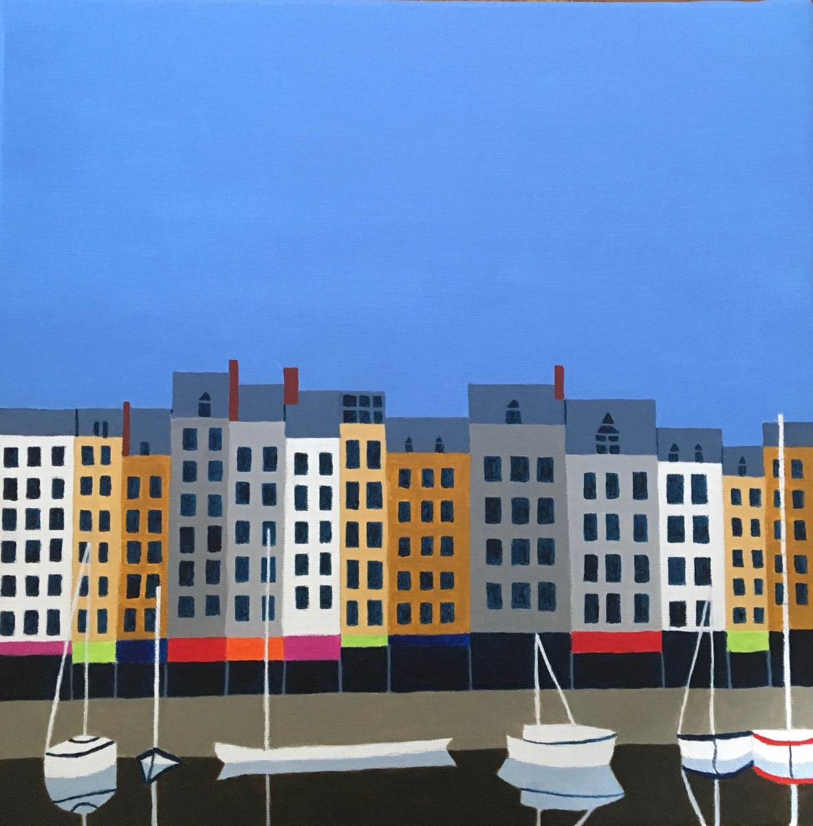 Le port de Honfleur 4, de Odile Raoul The Art Cycle
