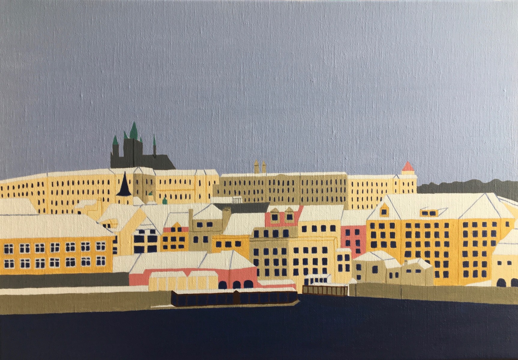 Prague sous la neige, de Odile Raoul The Art Cycle