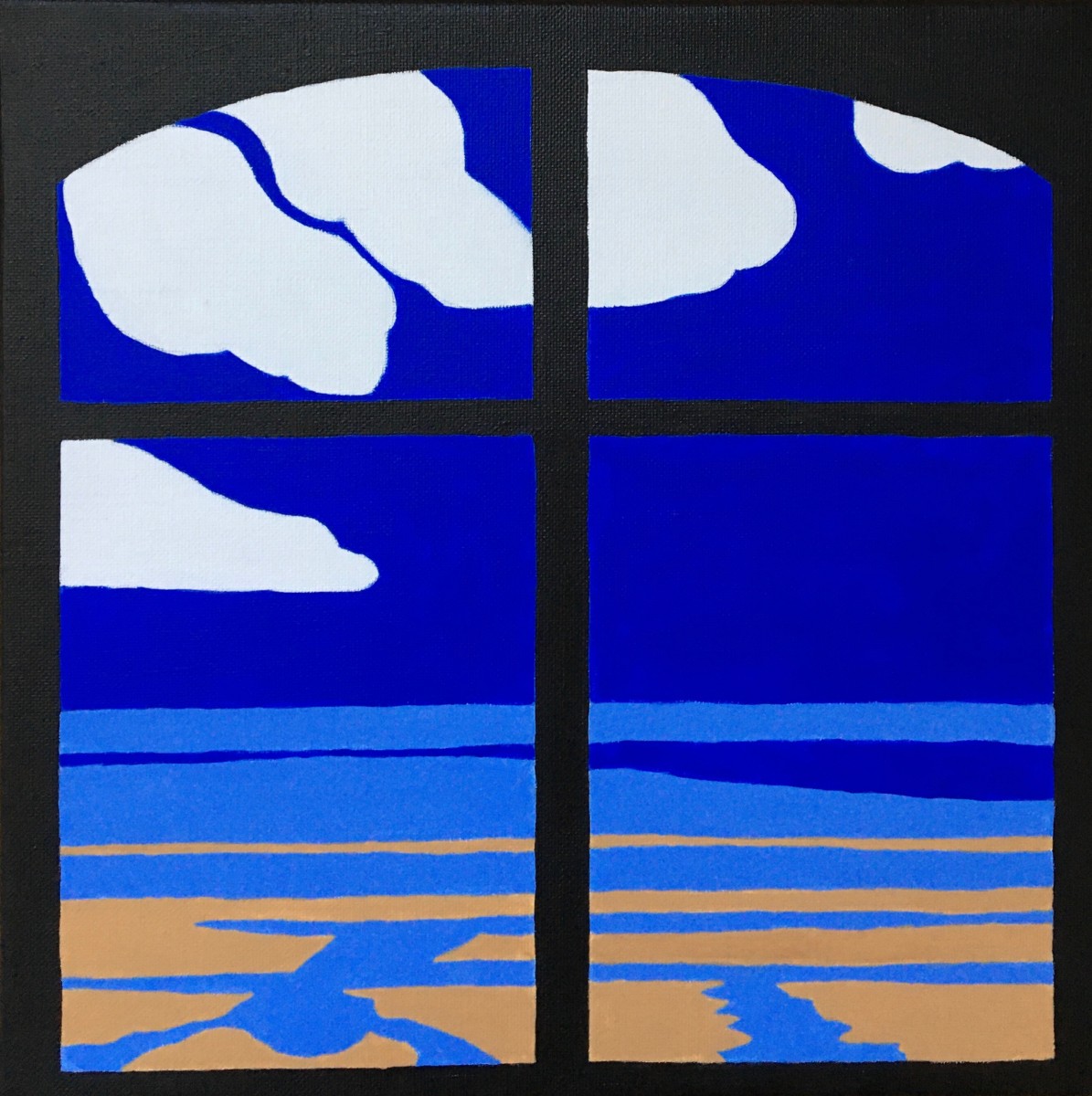 Une fenetre sur la plage 2, de Odile Raoul The Art Cycle