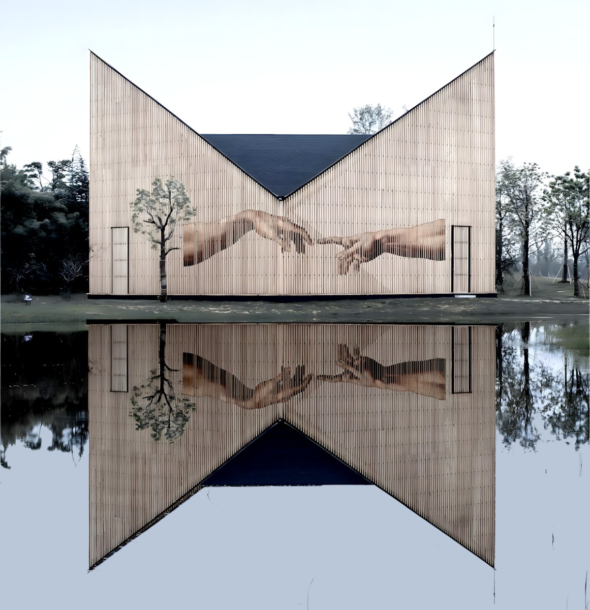 La Création d'Adam, de M. Ange - Remix, de Pascal Maupas The Art Cycle