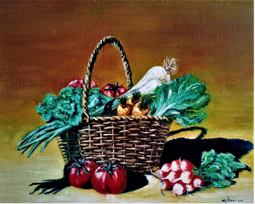 Panier de légumes, de Patrice Bru The Art Cycle
