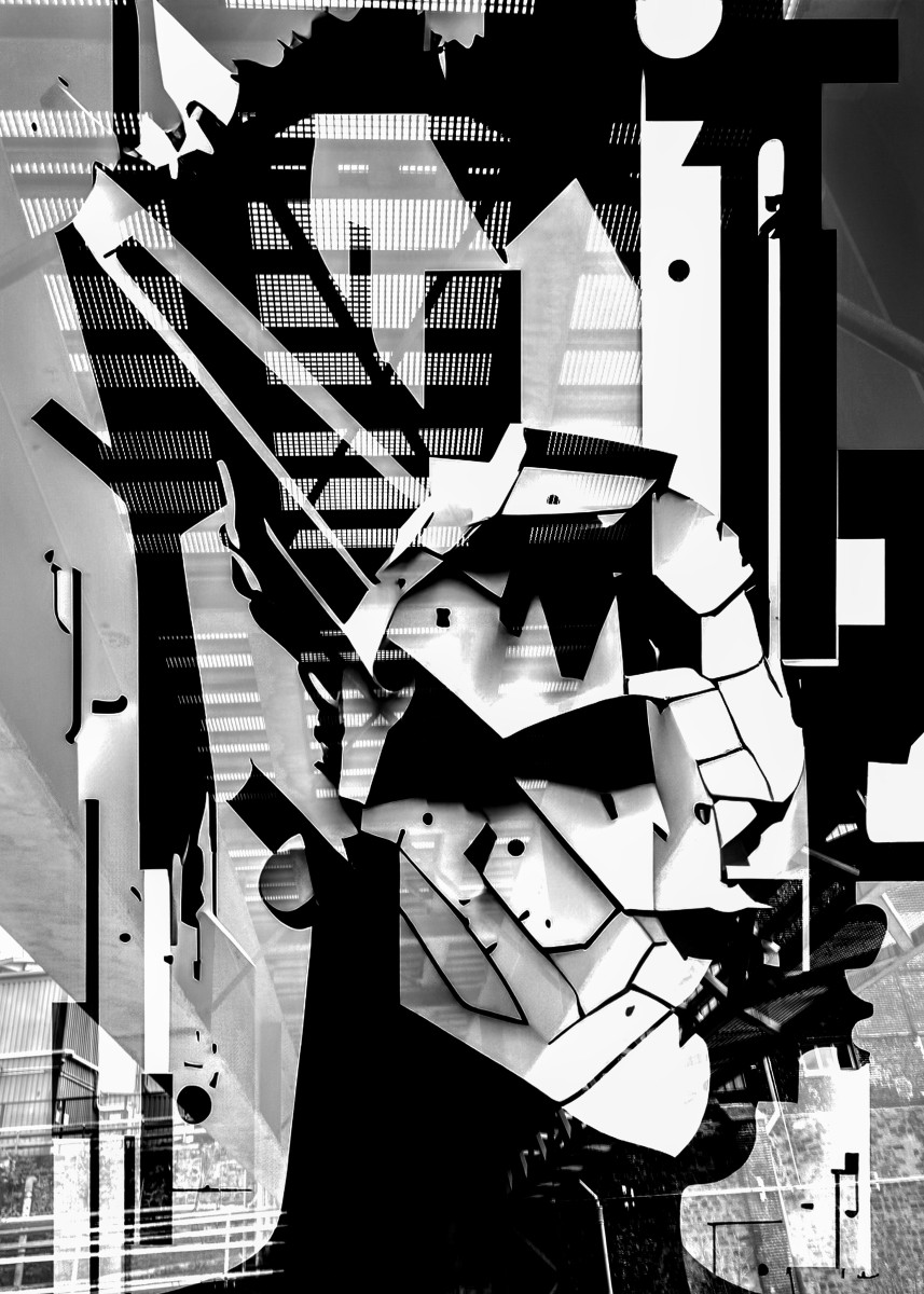 Black graphics in digital City 2, de Philippe Verspeek The Art Cycle