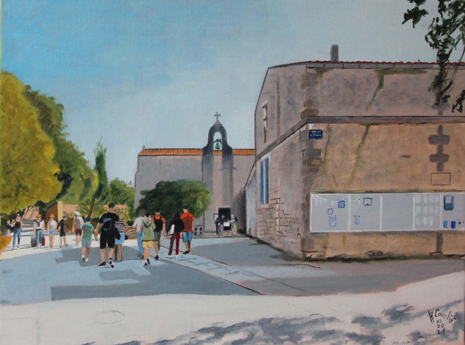 N1181 île d Aix église Abbatiale, de R Cavalié The Art Cycle