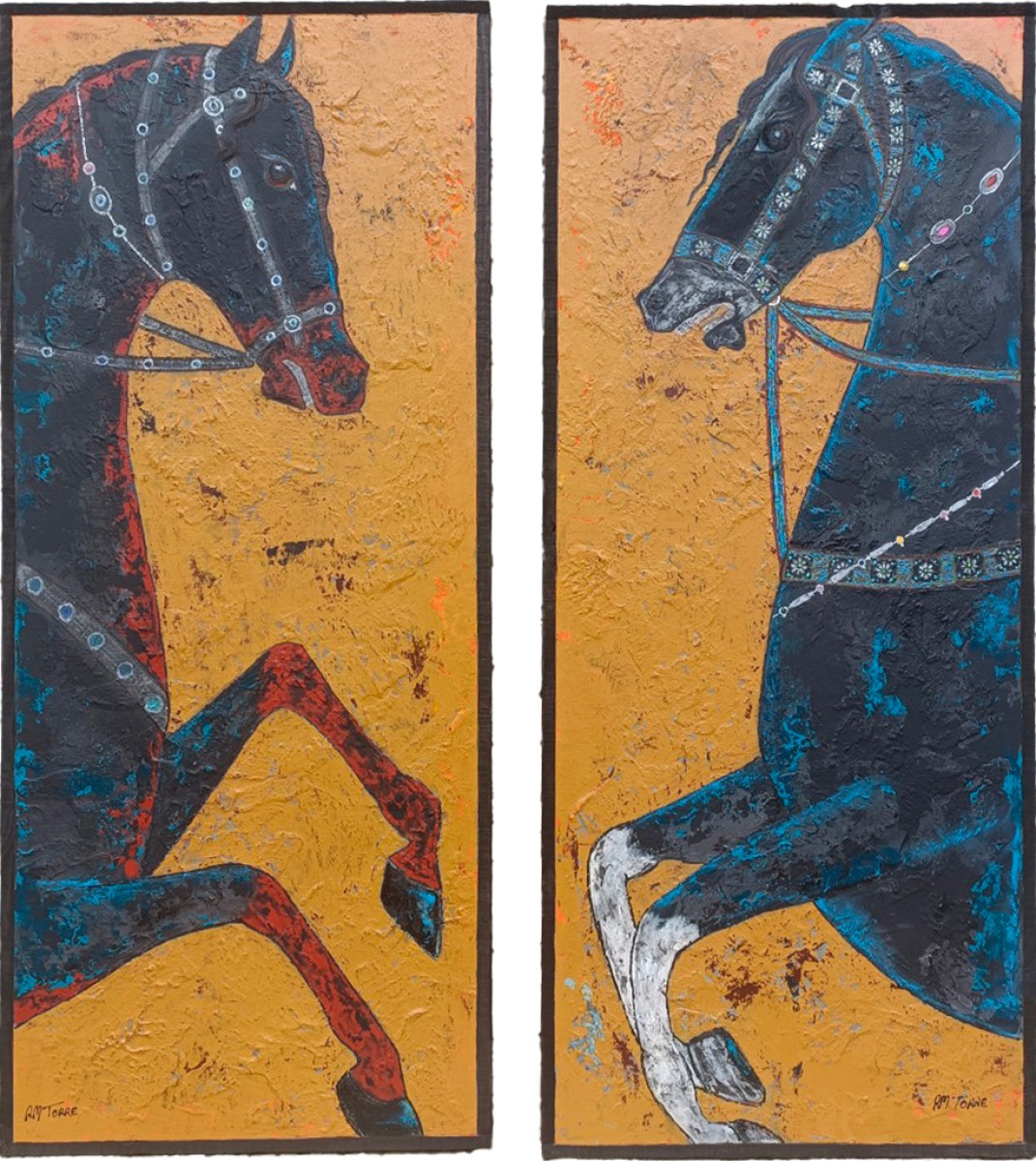Chevaux Indiens 1, de Rose-Marie Torre Prost The Art Cycle