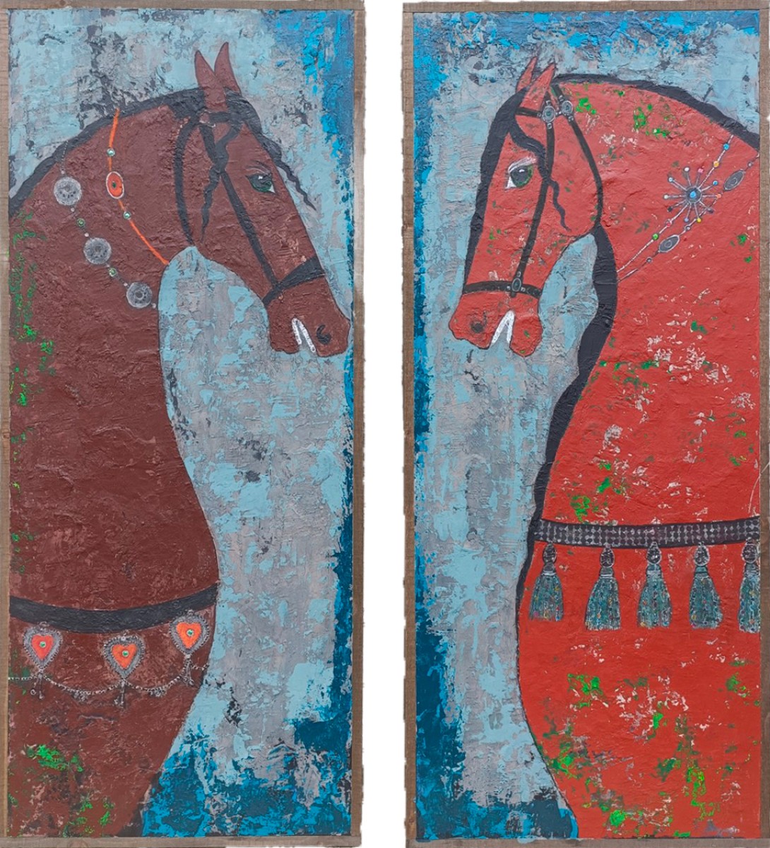 Chevaux Indiens 3, de Rose-Marie Torre Prost The Art Cycle