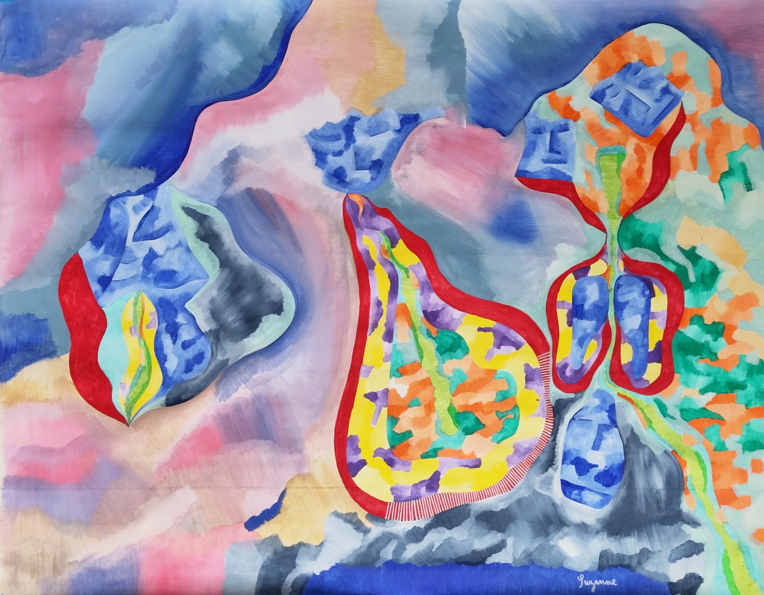 Entités bleu tristesse, de Suzanne Wathelet The Art Cycle