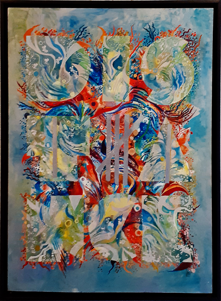 sabinehartmann distanceblue peinture abstrait theartcycle photo_principale.jpg The Art Cycle