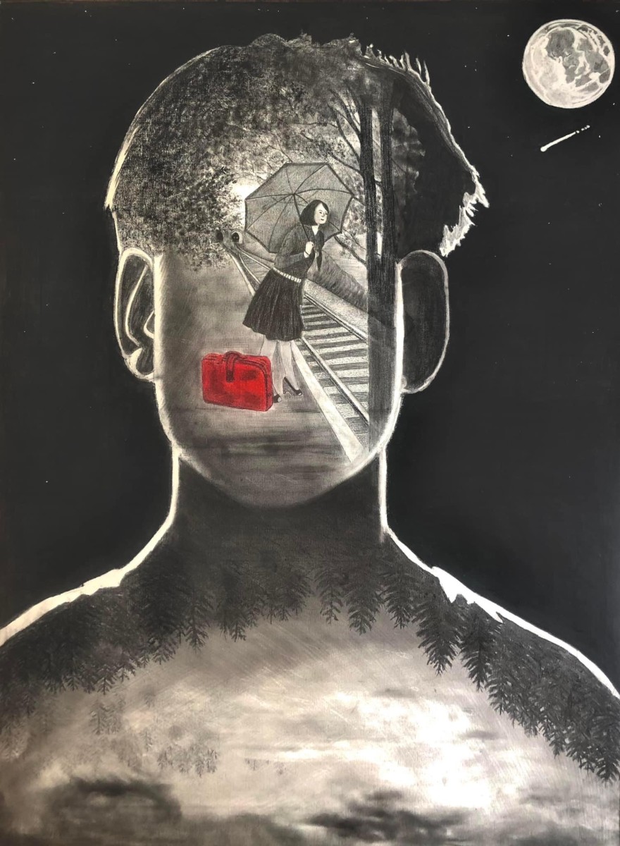 la valise rouge, de Sandrine Piegay The Art Cycle