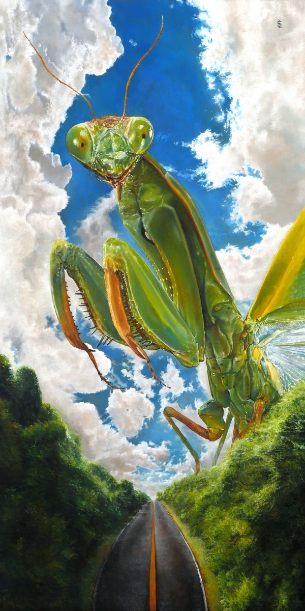 La gardienne mante, de Sailev The Art Cycle