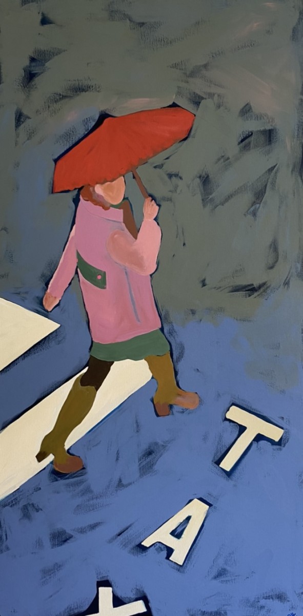 Parapluie écarlate, de Sophie Hors The Art Cycle