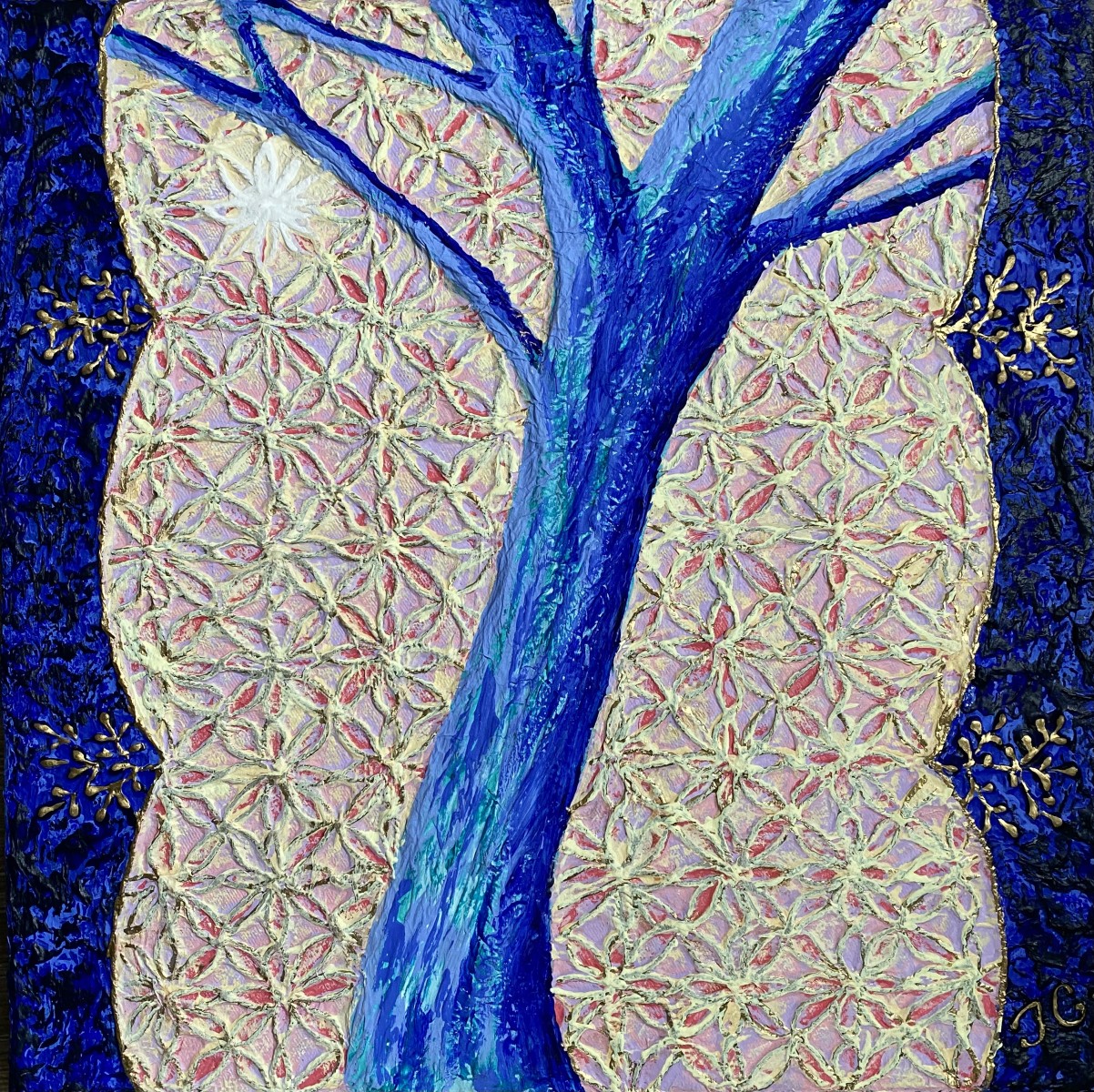 L'humeur de l'arbre bleu, de Tiphanie Canada The Art Cycle