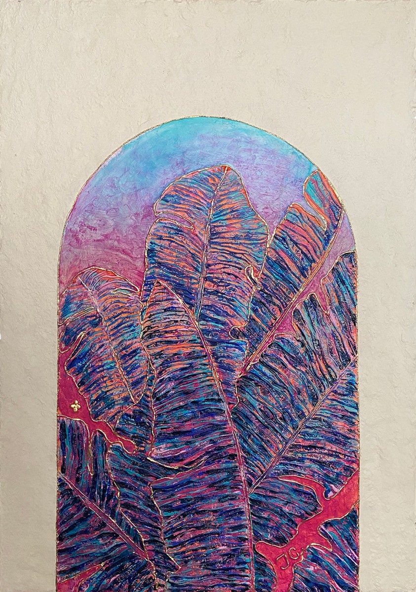 Palm tree in the arch 2, de Tiphanie Canada The Art Cycle