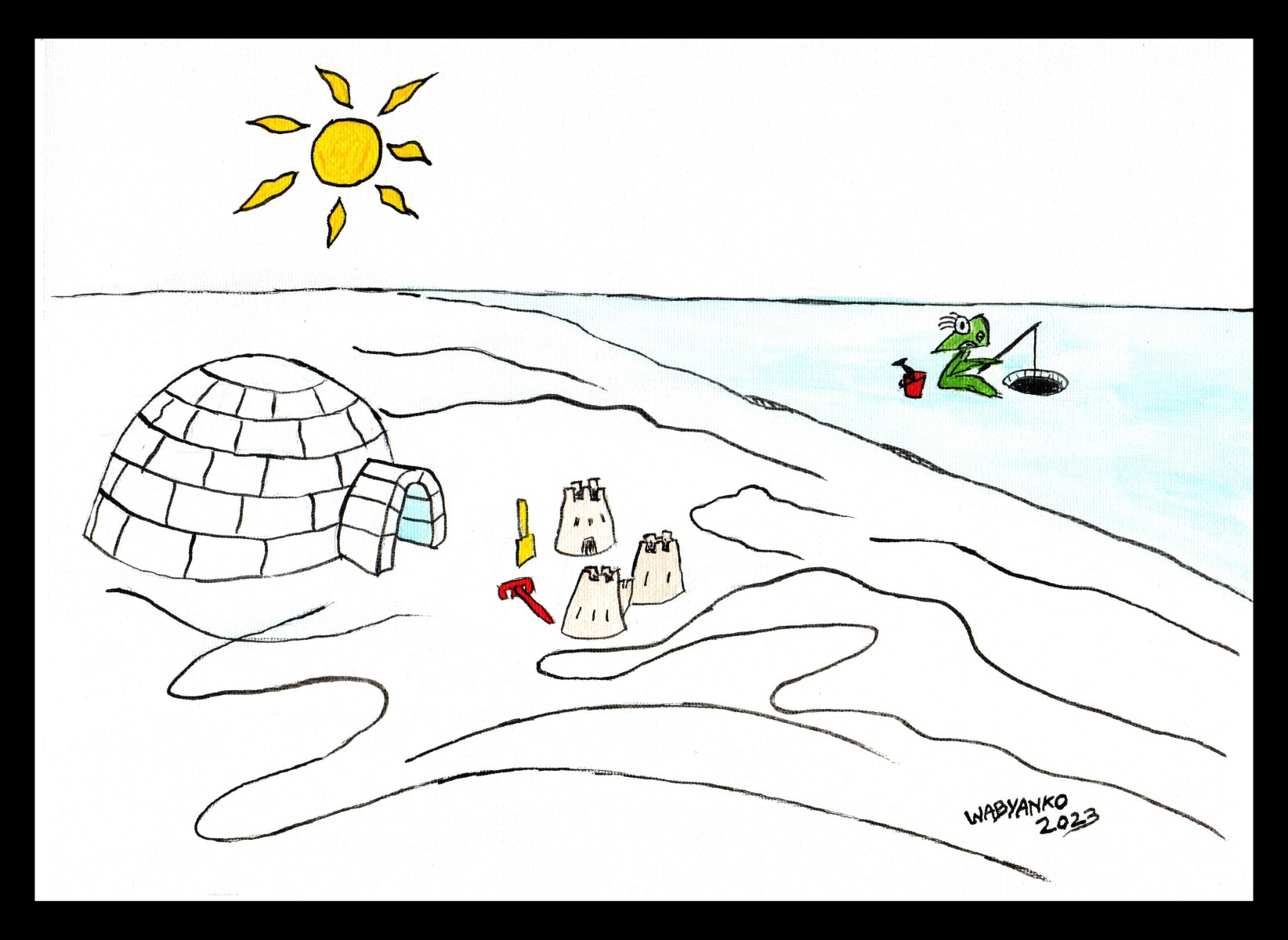 Chateau de sable Igloo, de Wabyanko The Art Cycle