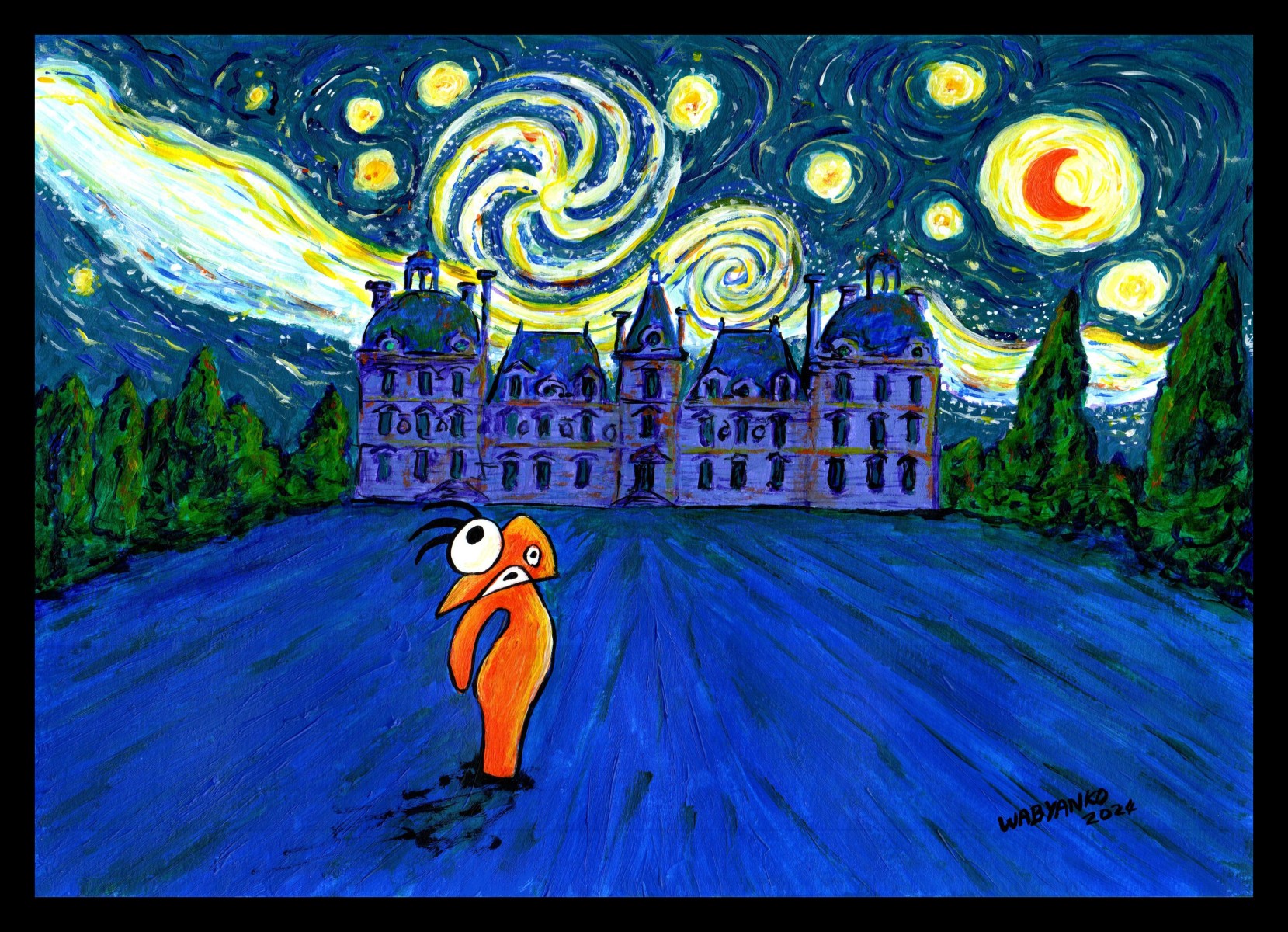 Nuit étoilée au chateau de Cheverny, de Wabyanko The Art Cycle