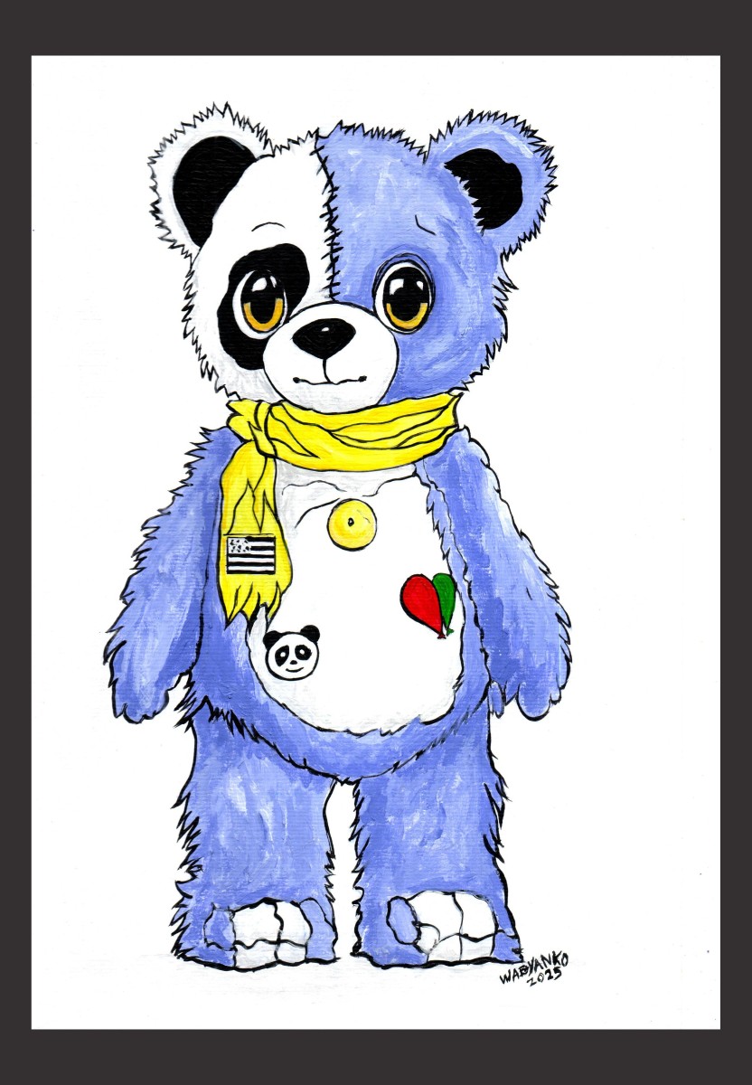 Panda peluche sablier, de Wabyanko The Art Cycle