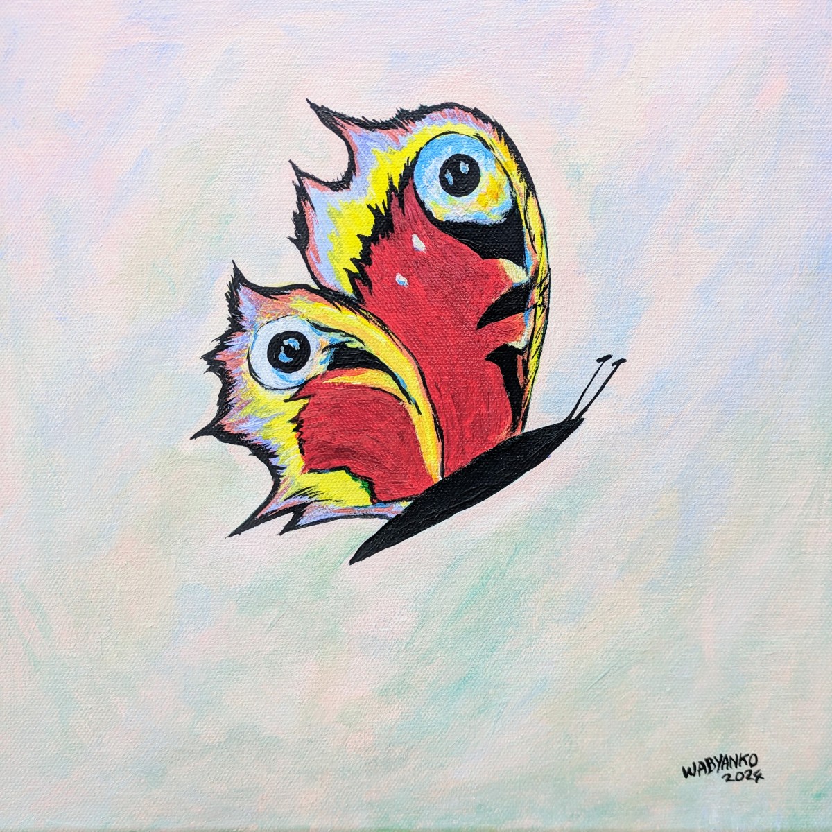 Papillon Paon de jour, de Wabyanko The Art Cycle