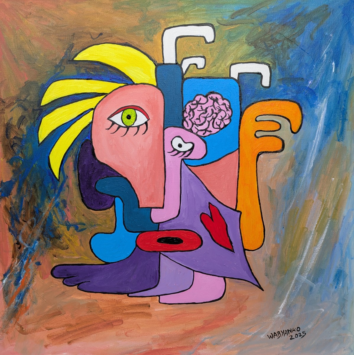Portrait cubisme, de Wabyanko The Art Cycle