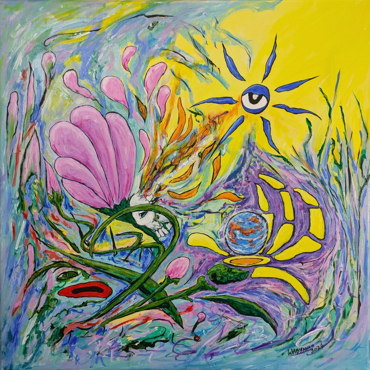 Soleil bleu terre, de Wabyanko The Art Cycle