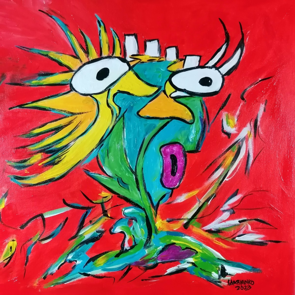 Un oiseau dans ma tête, de Wabyanko The Art Cycle