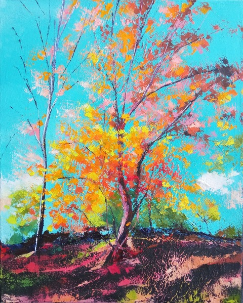 xichen automne2 peinture paysage theartcycle photo_principale.jpg The Art Cycle